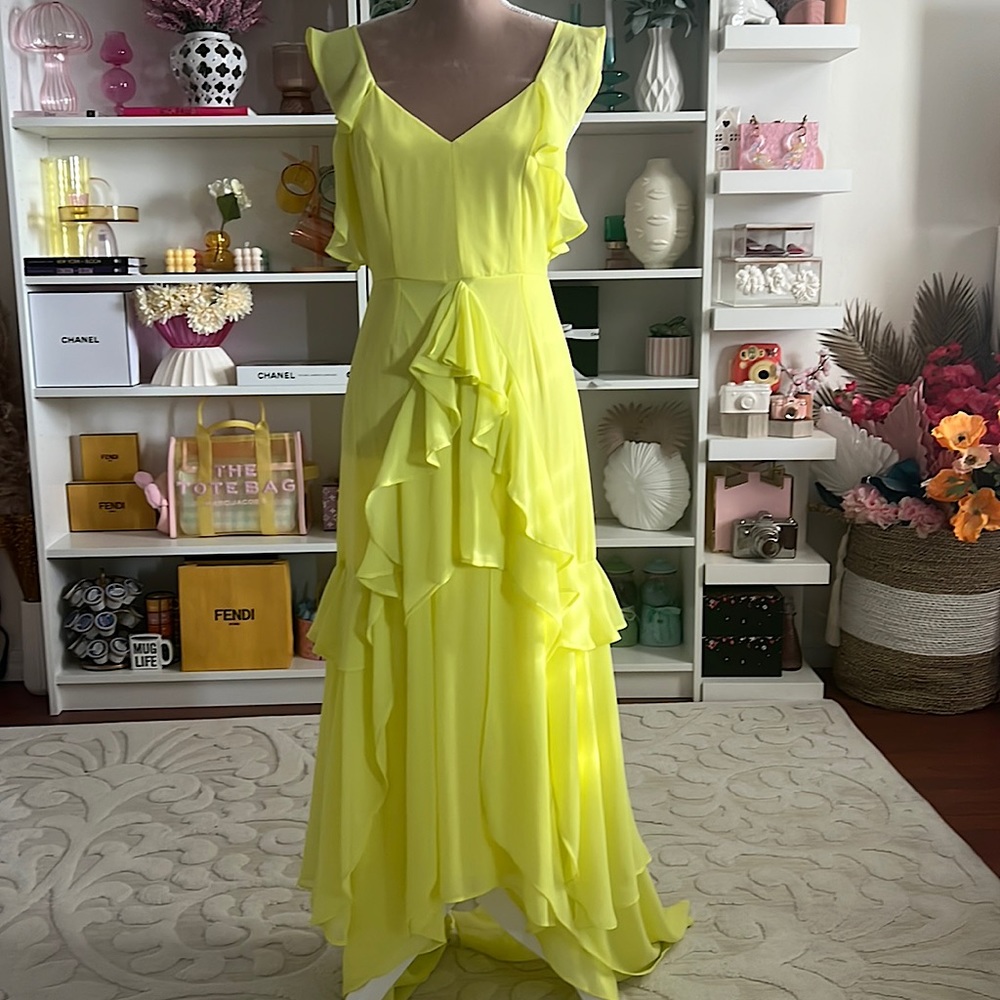 ASOS Ruffled Cross Back Dress